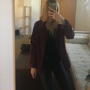 Burgundy corduroy jacket